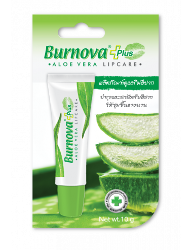 Burnova Aloe Vera Plus Lip Care 10g - 1