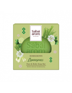 Sabai-arom Homegrown Lemongrass Face & Body Soap Bar 100g - 1
