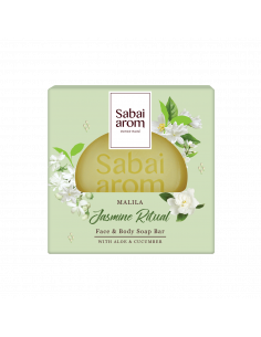 Sabai-arom Jasmine Ritual Face & Body Soap Bar 100g - 1