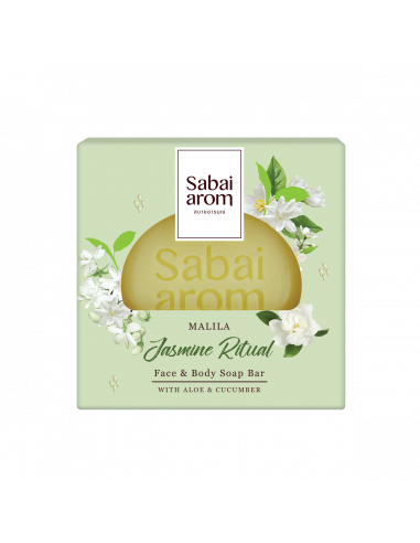 Sabai-arom Jasmine Ritual Face & Body Soap Bar 100g - 1