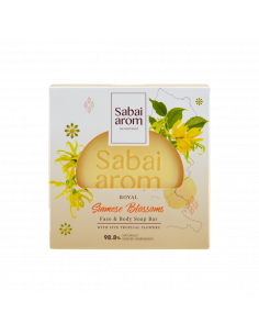 Sabai-arom Siamese Blossoms Face & Body Soap Bar 100g - 1