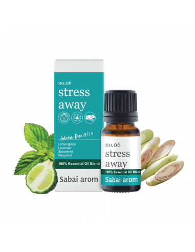 Sabai-arom NO.6 Stress Away Essential Oil 10ml - 1