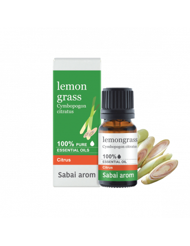 Sabai-arom Lemongrass 100% Pure Essential Oil 10ml - 1