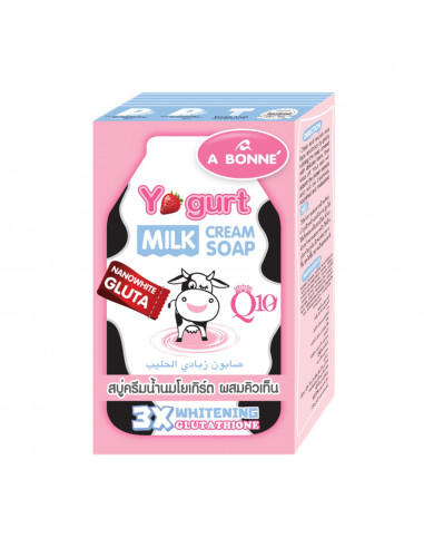 A Bonne' Yogurt Milk Cream Soap Plus Q10 90g