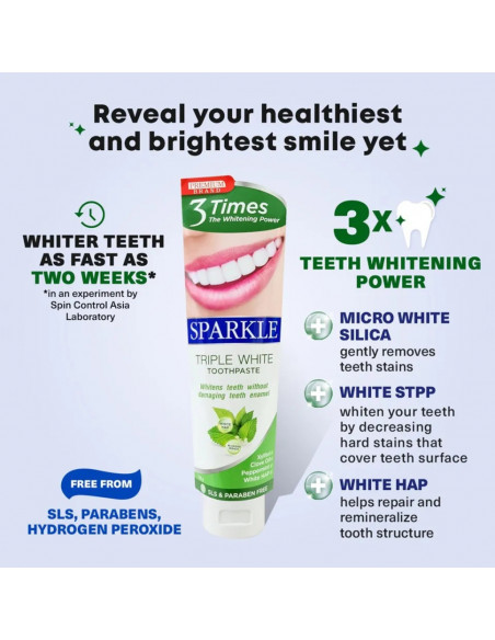 Sparkle Triple White Toothpaste description