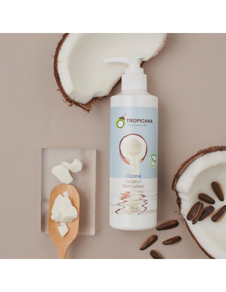 Tropicana Coconut Oil Body Lotion With Ozone on background