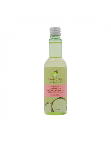 Tropicana Organic Cold-pressed Coconut Oil For Hair And Skin Nourishing Ruby Rose 100ml - 1