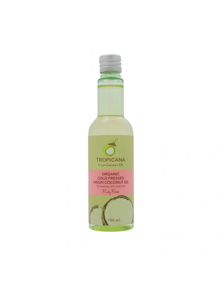 Tropicana Organic Cold-pressed Coconut Oil For Hair And Skin Nourishing Ruby Rose 100ml - 1