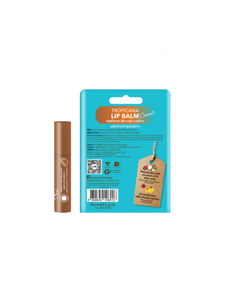 Tropicana Coconut Oil Treatment Lip Stick Coconut back
