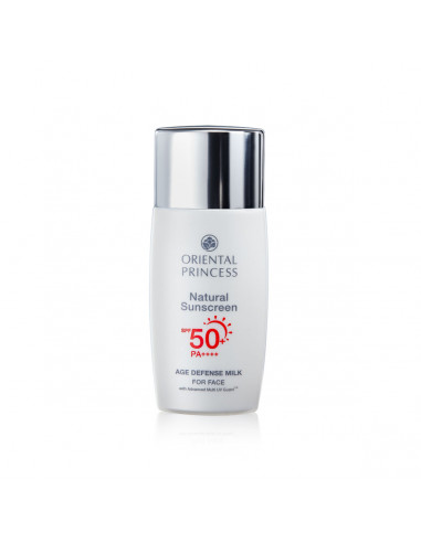 Oriental Princess Natural Sunscreen Age Defense UV Protector For Face SPF 50 PA +++ 50ml - 1