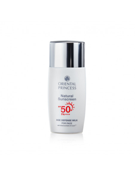 Oriental Princess Natural Sunscreen Age Defense UV Protector For Face SPF 50 PA +++ 50ml - 1