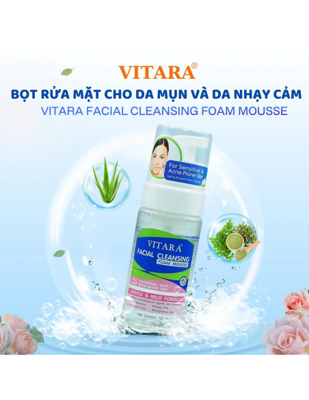 Vitara Facial Cleansing Foam Mousse