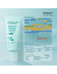 INGU Green Tea Soothing Aqua Gel + Biome Balance 2
