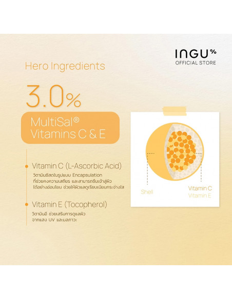 INGU Vitamin C AOX Glowing Serum main ingredient