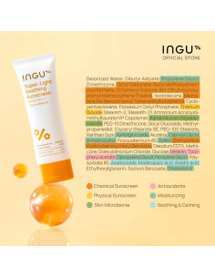INGU Super-Light Soothing Sunscreen SPF 50+ PA++++ + Biome Balance - 1 2