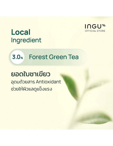 INGU Green Tea Retinol Serum Shot ingredient