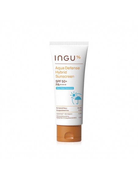 INGU Aqua Defense Hybrid Sunscreen SPF 50+ PA++++ Very Water Resistant - 1