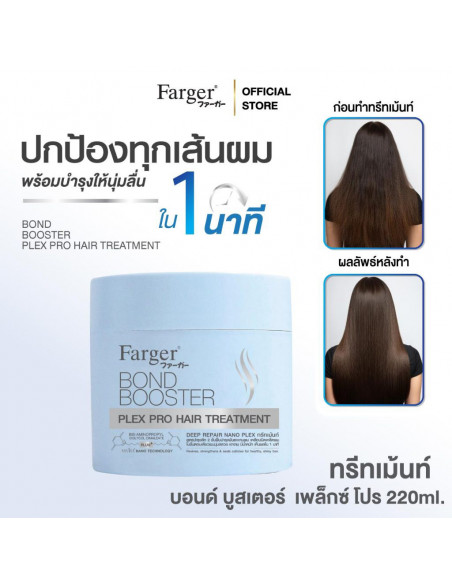 Farger Bond Booster Plex Pro Hair Treatment before after