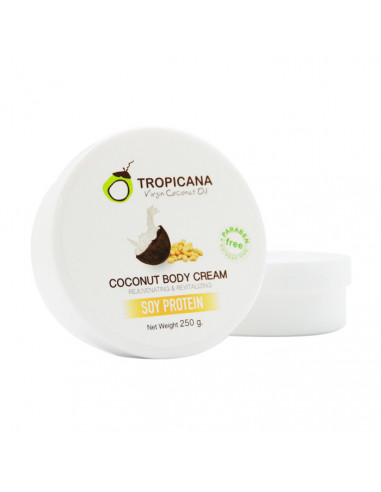 Tropicana Coconut Oil Body Cream With Soy Bean 250g - 1