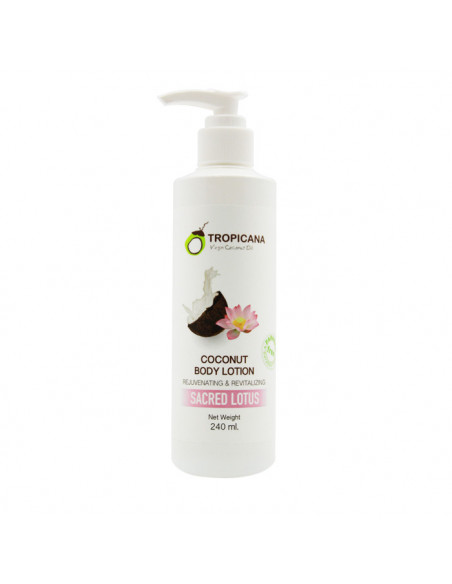 Tropicana Coconut Oil Body Cream With Lotus Extract 240ml - 1