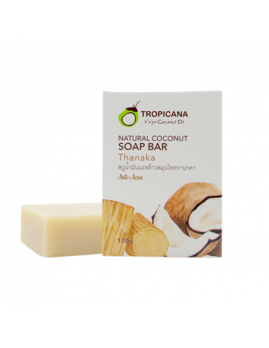 Tropicana Coconut Oil Soap Bar Thanaka Extract 100g - 1
