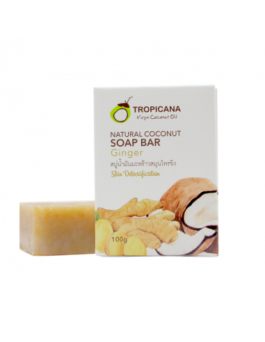Tropicana Coconut Oil Soap Bar Ginger Extract 100g - 1