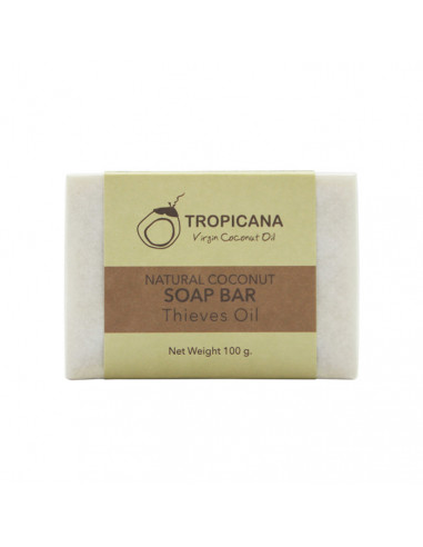Tropicana Coconut Oil Soap Bar Thieves Oil 100g - 1