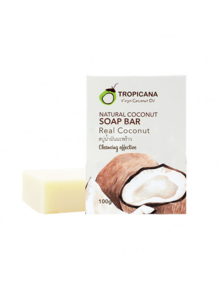 Tropicana Coconut Oil Soap Bar Coconut 100g