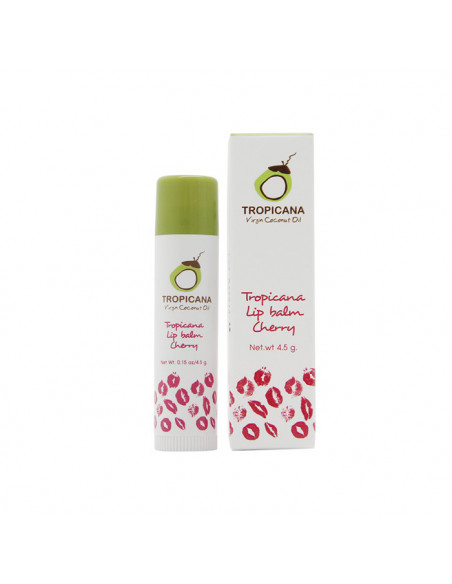 Tropicana Coconut Oil Treatment Lip Stick Cherry 4.5g - 1