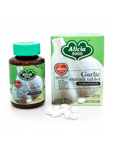 Khaolaor Garlic Extract Tablet Allicin 5000 60 Tablets - 1