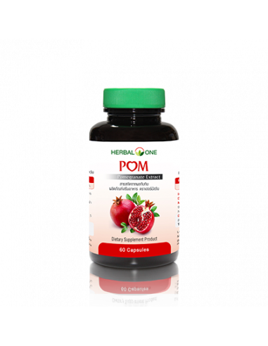 Herbal One POM Pomegranate Extract 60 Capsules - 1