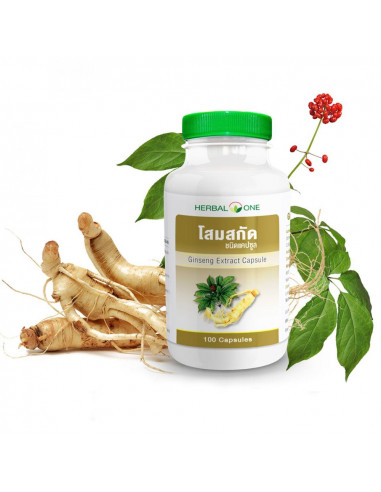Herbal One Ginseng Extract 100 Capsules - 1