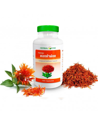 Herbal One Safflower 100 Capsules - 1