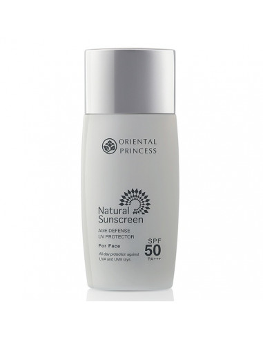 Oriental Princess Natural Sunscreen Age Defense UV Protector For Face SPF 50 PA +++ 50ml - 1